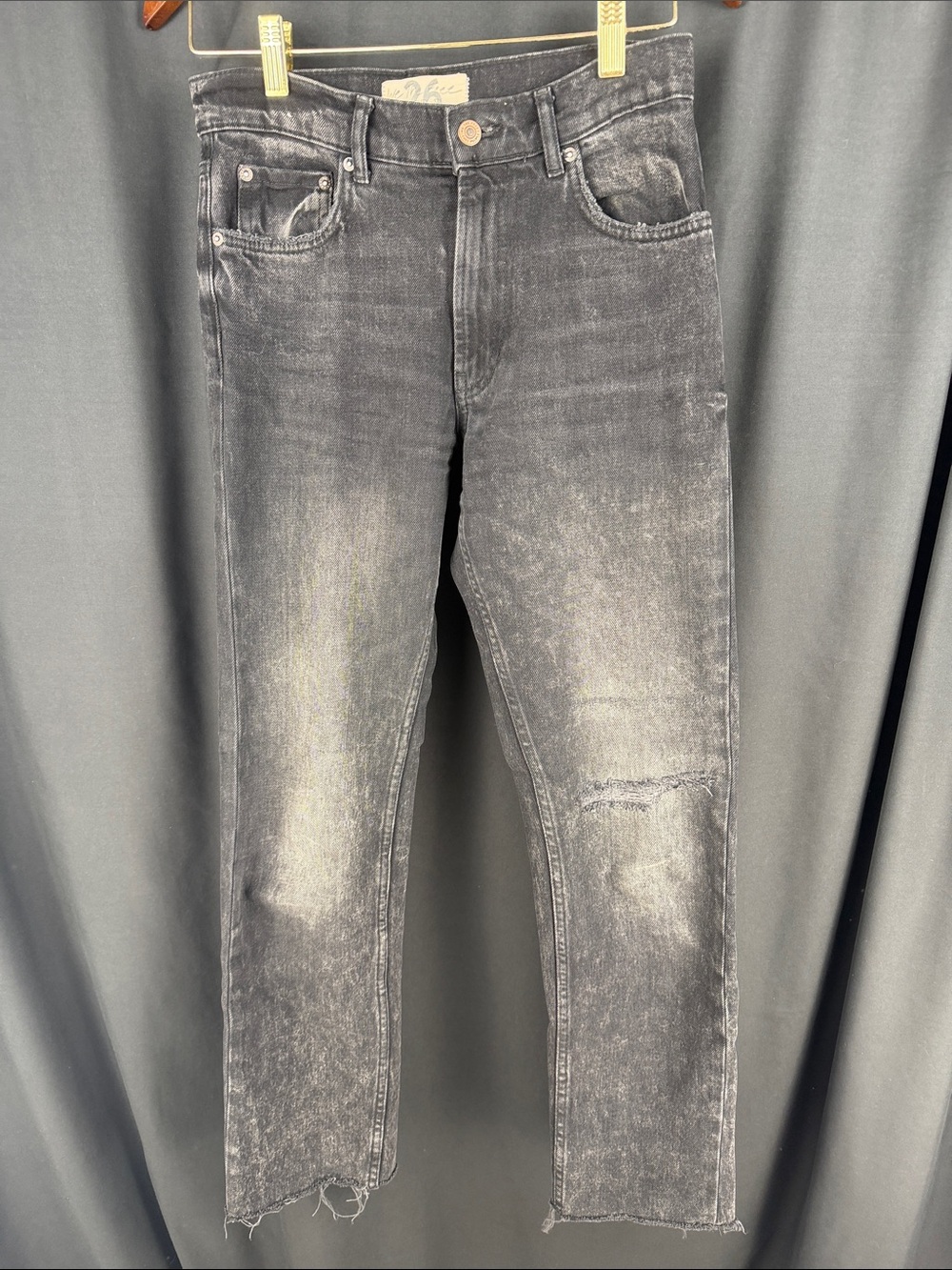 We The Free Women's Washed Black Straight Leg Jeans